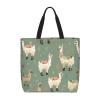 VTCTOASY Alpaca Print Women Tote Bag Big Capacity Shopping Bag Fashion Beach Bag For Work Travel view 1