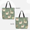 VTCTOASY Alpaca Print Women Tote Bag Big Capacity Shopping Bag Fashion Beach Bag For Work Travel view 4