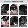 iSunergy Motorcycle Bluetooth intercom MS20 2000m Helmet Intercom,20 Riders Motorcycle Bluetooth Headset,Universal Bluetooth Helmet Headset,Helmet Communication System FM/Hard &Soft Mic/2Pack view 3