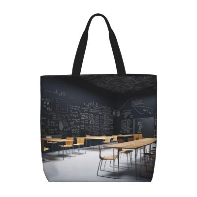 VTCTOASY Back to Classroom Print Women Tote Bag Big Capacity Shopping Bag Fashion Beach Bag For Work Travel