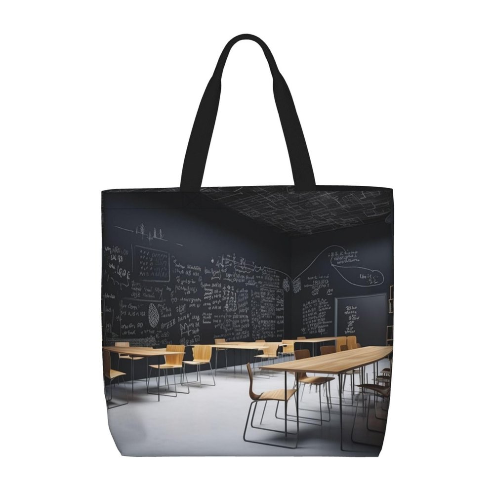 VTCTOASY Back to Classroom Print Women Tote Bag Big Capacity Shopping Bag Fashion Beach Bag For Work Travel