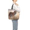 VTCTOASY Tiger Walking in The Grassland Print Women Tote Bag Big Capacity Shopping Bag Fashion Beach Bag For Work Travel view 2