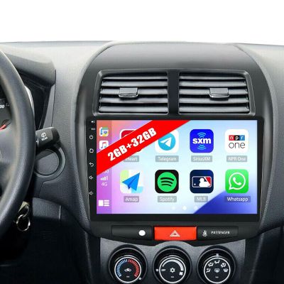 2+32G 10" Car Stereo for Carplay Auto for Mitsubishi ASX 2013-2015 for Outlander Sport 2011-2017 for RVR 2011-2017, 2 Din for Android 13 Car Radio Receiver GPS Navigation Back Camera for Bluetooth