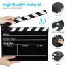 Ribvane Directors Clapboard for Film, Hollywood Slate Move Photography Video TV Cut Action Scene Acrylic Clapper Board with a Magnetic Blackboard Eraser, Two Custom Pens, Cleaning Cloth and Hex Wrench view 4