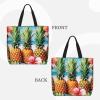 Summer Pineapples Print Women Tote Bag Big Capacity Shopping Bag Fashion Beach Bag For Work Travel view 4