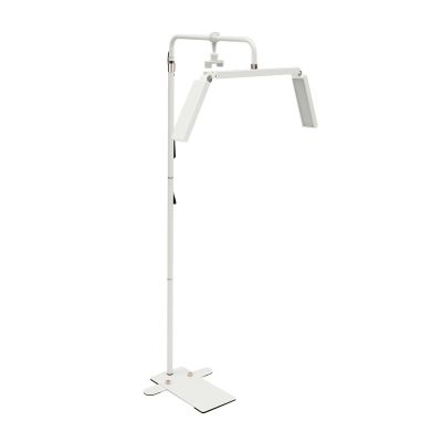 Lash Light for Eyelash Extensions, Eyelash LED Floor Light, Crescent Estheticians Light w/Remote Control, Half Moon Tattoo Light PMU Light Adjustable Brightness & Height & Light Color (White)