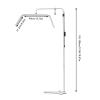 Lash Light for Eyelash Extensions, Eyelash LED Floor Light, Crescent Estheticians Light w/Remote Control, Half Moon Tattoo Light PMU Light Adjustable Brightness & Height & Light Color (White) view 4