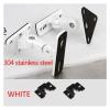 (1pair=2pc) GU15 304 Stainless Steel Alloy Sound Speaker Wall Bracket Mount Audio Stand Hanger Load 10kg 22lbs (Color : GU15 Black) view 3