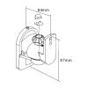 (1 Pair) SW-03A with Steel Plate 3.5kg 7.7lbs Tilt Rotate Sound Speaker Bracket Wall Holder with Knob view 3