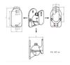 (1 Pair) SW-03B Universal ABS Plastic 5KG Tilt Sound Speaker Wall Bracket Mount Holder Stand (Color : 1 Pair) view 3