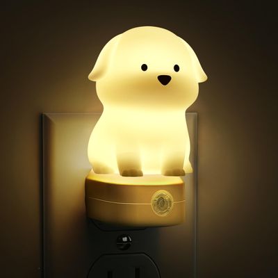 L LOHAS LED 1 Pack Cute Night Light and 1 Pack Dog Night Light