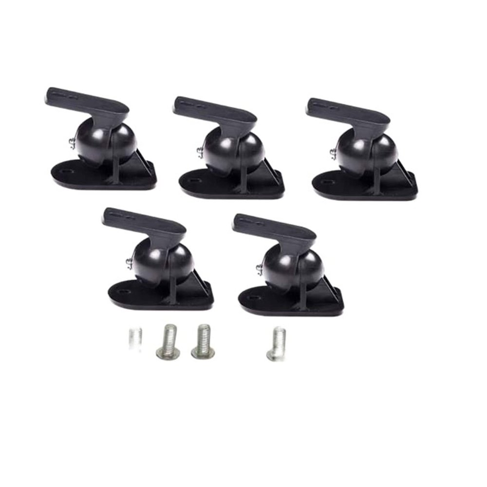 (5PCS Or 4pcs) SW-03 ABS Plastic Sound Speaker Wall Bracket Mount Z906 Holder Stand (Color : 5pcs with Screw)