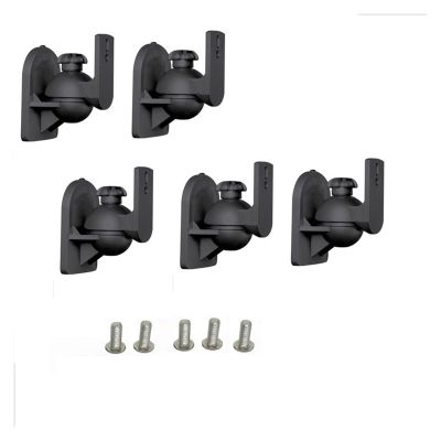 (5pcs) SW-03A with Steel Plate 3.5kg 7.7lbs Tilt Rotate Sound Speaker Bracket Wall Holder with Knob (Color : SW-03A with Screws)
