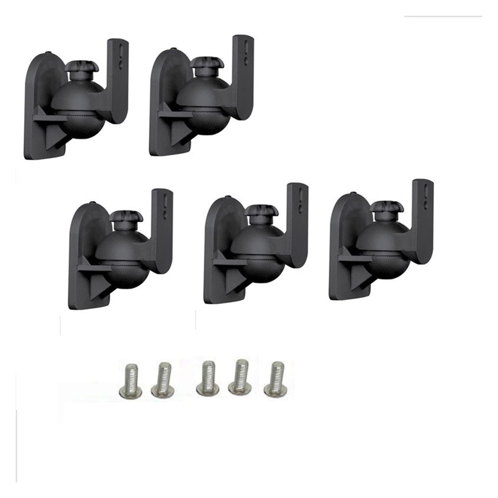 (5pcs) SW-03A with Steel Plate 3.5kg 7.7lbs Tilt Rotate Sound Speaker Bracket Wall Holder with Knob (Color : SW-03A with Screws)