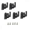 (5pcs) SW-03A with Steel Plate 3.5kg 7.7lbs Tilt Rotate Sound Speaker Bracket Wall Holder with Knob (Color : SW-03A with Screws) view 1