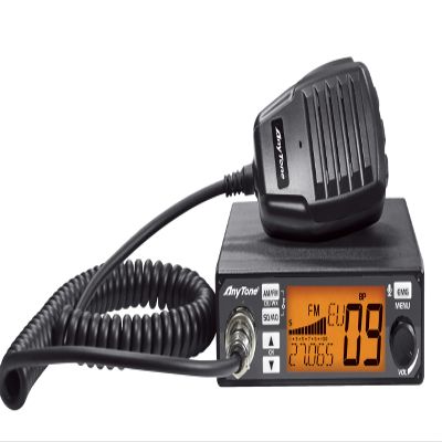 AnyTone AT-500M II 40 Channel CB Radio for Truck, with FM AM Input Voltage 12/24V Noise Reduction, CTCSS/DSC Code,Echo Function and WX Weather Channel Long Range CB Radio Kit