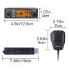 AnyTone AT-500M II 40 Channel CB Radio for Truck, with FM AM Input Voltage 12/24V Noise Reduction, CTCSS/DSC Code,Echo Function and WX Weather Channel Long Range CB Radio Kit view 3