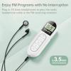 Mini Pocket Clip FM Radio with Backlit LCD Display and 3.5mm Headphones Adjustable Frequency DSP Filter Chip Radio Backlight, Stereo Sound, Belt Clip for Jogging,Walking Black view 2