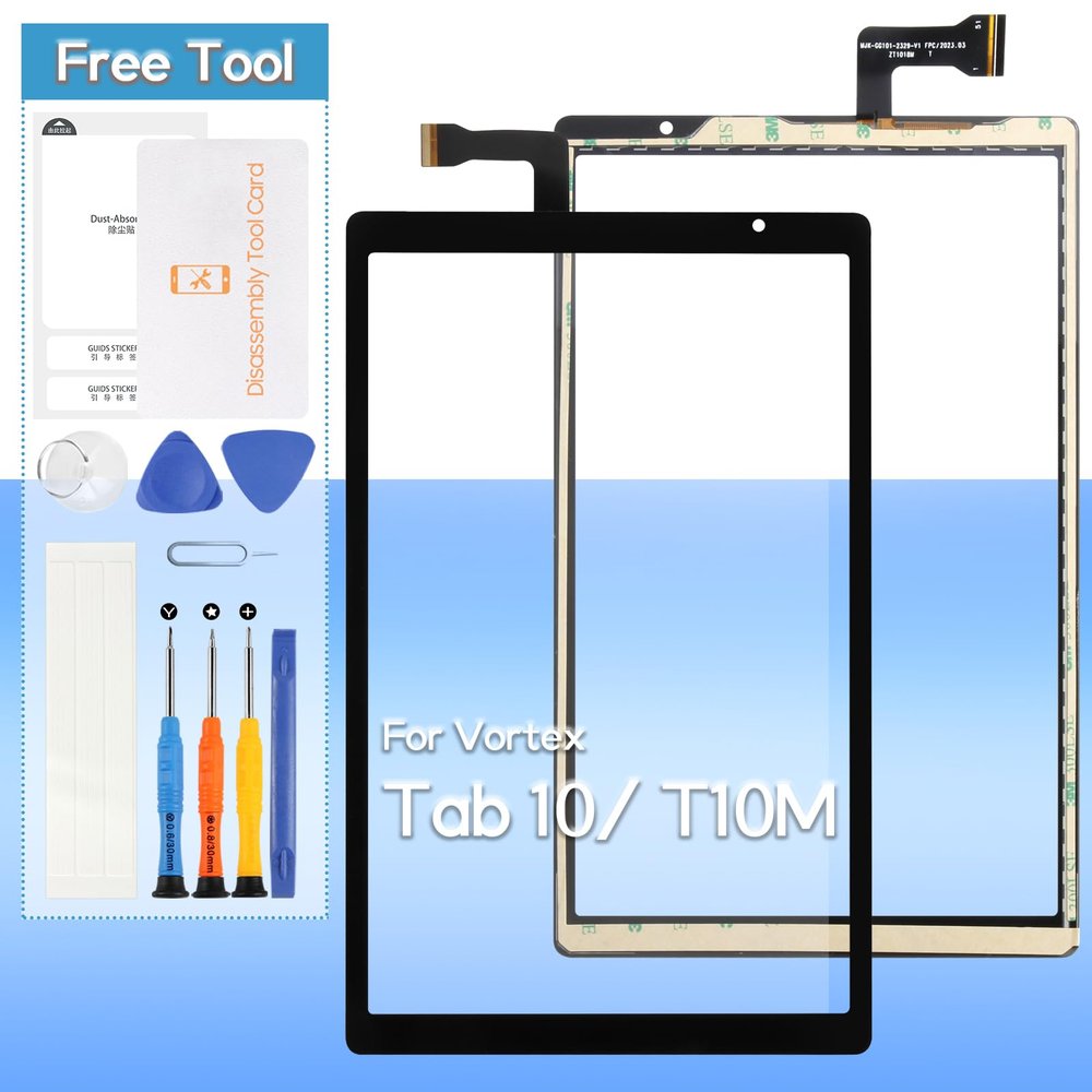 Touch Screen Replacement for Vortex Tab 10/ T10M/ T10M Pro Max Front Glass Touch Digitizer with Tools(Not Include LCD)