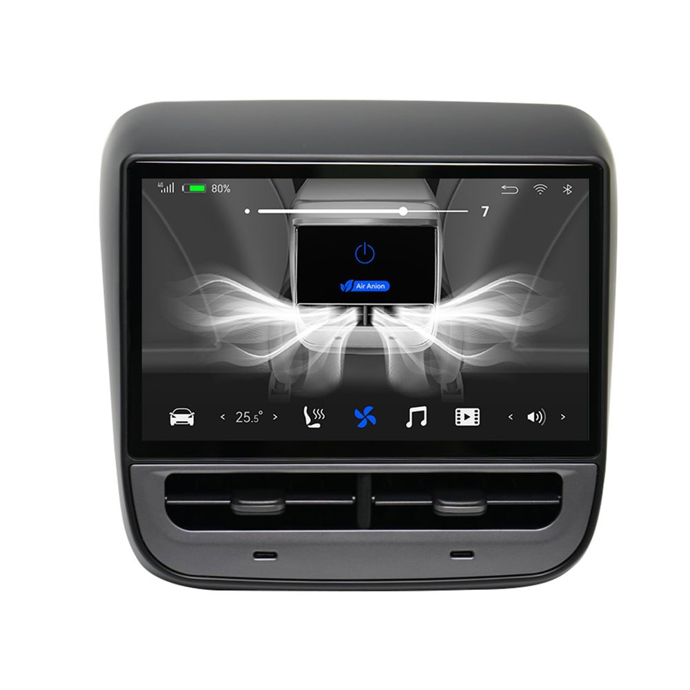 ZWNAV Android 10 7 inch Intelligent Multimedia Rear Seat Entertainment System for Tesla Model 3/ Y 2018+, Support air Conditioner Control
