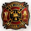 Personalized Firefighter Department Sticker Custom Name Fireman Firefighter Badge Sticker Fireman Decal Stickers Funny for Hard Hat Waterproof Vinyl Sticker for Water Bottle Phone Case Laptop Tumbler view 1