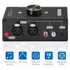 AtNeDcVh Stereo Audio Preamplifier - XLR Balanced RCA 3.5mm Input to XLR Balanced RCA 3.5mm Output Converter Adapter amp - Headphone Amplifier, Gain 20dB Phono Turntable Phonograph Preamp (Black) view 4