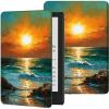 Slim Case for Kindle Scribe (2022 Released) 10.2 Inch Tablet PU Leather Lightweight Folio Stand Adjustable Smart Cover with Auto Wake/Sleep for 10.2" Amazon Kindle Scribe E-Reader,Art Sunset Beach view 1