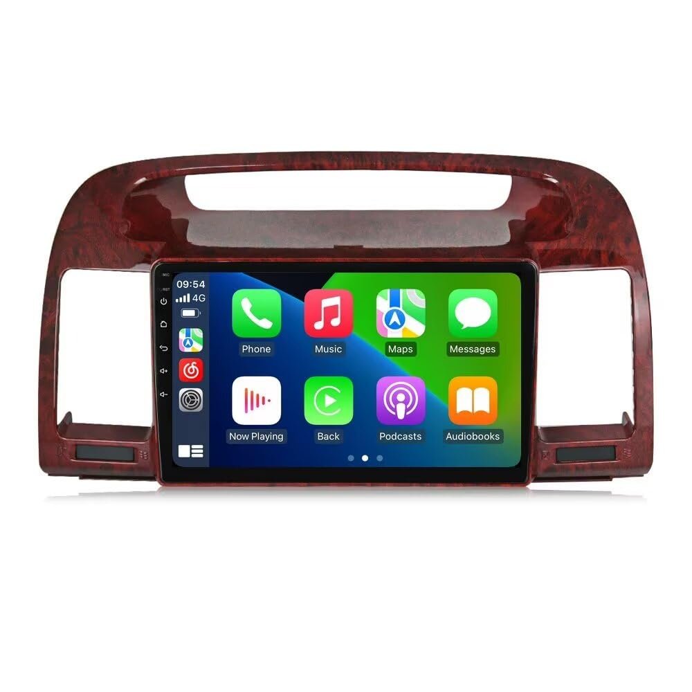 8+256GB 8Core Radio for Toyota Camry 2000-2006 Stereo Dash Kit Car GPS Navigation,9" IPS Touch Screen Head Unit with Car-Play & Android Auto/SWC/DSP/Rear View