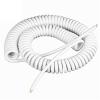 coiled cableSpring Telescopic Spiral Cable 3-core 2-core Spring Wire Spiral Cable, 2.5m 5m 7.5m Power Cord Expandable Cable, 22AWG 18AWG 15AWG 13AWG, (Length : Line length 2.5m, Specification : 2 core view 1