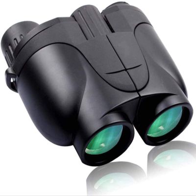 Binoculars 10X25 Powerful Binoculars for Adults-with Clear Weak Light Vision HD Compact Binoculars for Camping Birds Watching-Waterproof