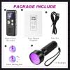 Dunzy 4 Pcs Ghost Hunting Equipment Kit Include 1 EVP Voice Recorder 8 Gb 1 UV Flashlight 2 LED Light up Cat Balls Ghost Investigation Paranormal Equipment for Home Outdoor Inspection(Black,Classic) view 2