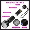 Dunzy 4 Pcs Ghost Hunting Equipment Kit Include 1 EVP Voice Recorder 8 Gb 1 UV Flashlight 2 LED Light up Cat Balls Ghost Investigation Paranormal Equipment for Home Outdoor Inspection(Black,Classic) view 3