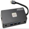 ANZGO USB C Docking Station Dual Monitor, USB C Dock, USB C Hub with Dual 4K 60HZ HDMI, 3 USB3.0 Ports, USB-C Data Port, PD 100W, 1000M Ethernet, SD/TF Card Reader view 2