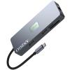 ANZGO USB C Docking Station Dual Monitor, USB C Dock, USB C Hub with Dual 4K 60HZ HDMI, 3 USB3.0 Ports, USB-C Data Port, PD 100W, 1000M Ethernet, SD/TF Card Reader view 3