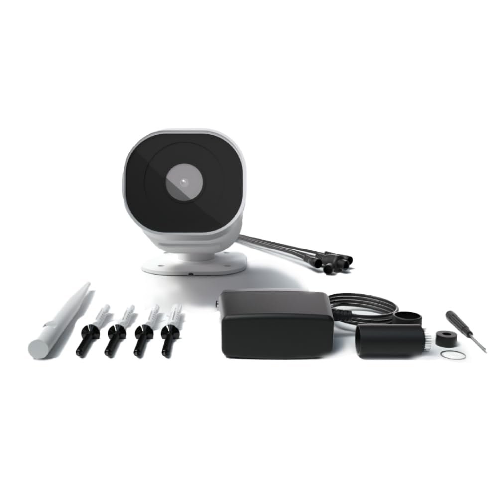 TMT ChowCAM Bullet Security Camera, IP66 Waterproof Outdoor Camera, 1080P Full HD Clarity with A 110 Wide Angle Lens, Motion Detection, Infrared Night Vision, Compatible with Automatic Gate Opener