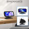 Maxonar Stand for Echo Show 5 (3rd Gen), Adjustable Tilt Swivel Stand Anti-Slip Base Strong Magnetic Compatible with 2023 Release Show 5 Smart Display & Mobile Phone 12/13/14 with Magnetic Case- Black view 2
