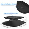 Maxonar Stand for Echo Show 5 (3rd Gen), Adjustable Tilt Swivel Stand Anti-Slip Base Strong Magnetic Compatible with 2023 Release Show 5 Smart Display & Mobile Phone 12/13/14 with Magnetic Case- Black view 3