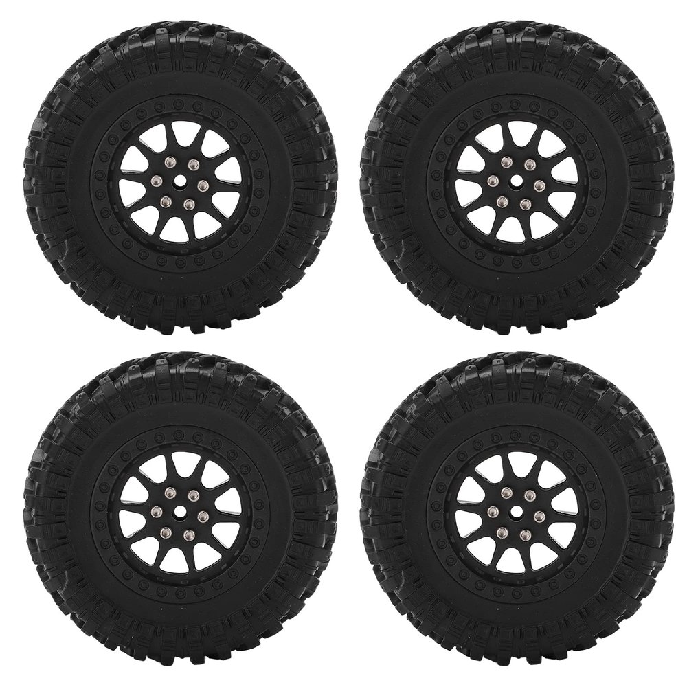 4PCS RC Truck Tires, Upgraded RC Car Tires, Wheels And RC Tires For MN D90 D91 D99 D99S D86 - High Performance Rubber Wheel(R789BL Black)