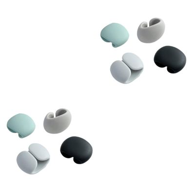 Gadpiparty 8pcs Silicone Wire Holder Organizer Magnetic Cable Clip for Home Office Earphone Cord Management System
