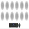 Audiosavings Bundle:(3) (4) Rockville CCL5T White Ceiling Speakers 4 Restaurant/Office Bundle with JBL VMA160 60-Watt 70 Volt 70V Mixer/Amplifier & Rockville Mini Multiroom Stereo Receiver (14 Items) view 1