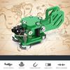 Mini Morse Radio Key Double Paddle Morse Code Key with Stainless Steel Body Three Neodymium Magnets Base Green view 2