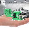 Mini Morse Radio Key Double Paddle Morse Code Key with Stainless Steel Body Three Neodymium Magnets Base Green view 3