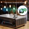Mini Morse Radio Key Double Paddle Morse Code Key with Stainless Steel Body Three Neodymium Magnets Base Green view 4