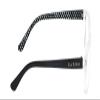 Calabria IM 31268 Blue Light Glasses +0.00 Crystal Clear Black White Polka Dot Women Designer Trendy Chic Readers Eyeglasses view 3