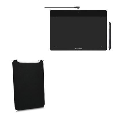 BoxWave Case Compatible with XP-Pen DecoFunL (10 in) - SlipSuit, Soft Slim Neoprene Pouch Protective Case Cover - Jet Black