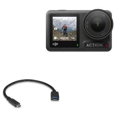 BoxWave Cable Compatible with DJI Osmo Action 4 - USB Expansion Adapter, Add USB Connected Hardware to Your Phone