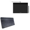 BoxWave Keyboard Compatible with XP-Pen DecoFunL (10 in) - SlimKeys Bluetooth Keyboard, Portable Thin with Chiclet-Style Keys - Jet Black view 1