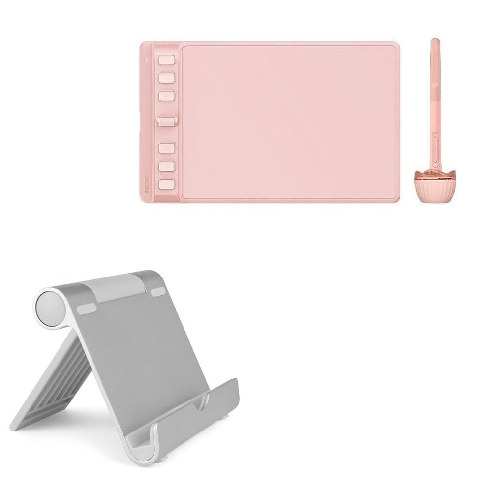 BoxWave Stand and Mount Compatible with Huion Inspiroy 2 S H641P (6 in) - VersaView Aluminum Stand, Portable, Multi Angle Viewing Sturdy