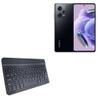 BoxWave Keyboard Compatible with Xiaomi Redmi 12 - SlimKeys Bluetooth Keyboard, Portable Thin with Chiclet-Style Keys - Jet Black view 1