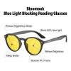 Bloomoak 99.9% Blue Light Blocking Reading Glasses, Classic Computer Readers, Relieve Eye Fatigue, Improve Sleep, for Screens (Yellow Lens - Daytime Protection, 3, x) view 2